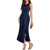 image:imageBeryLove Womens Formal Wedding Guest Slit Dress Classy Sleeveless Long Prom Gala DressesNavy