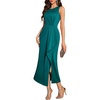 image:imageBeryLove Womens Formal Wedding Guest Slit Dress Classy Sleeveless Long Prom Gala DressesTeal Blue