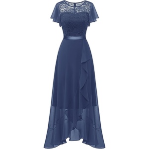 image:imageBeryLove Formal Dresses for Women 2026 Wedding Guest with Slit Cocktail Elegant Lace Long Prom DressGrayish Purple