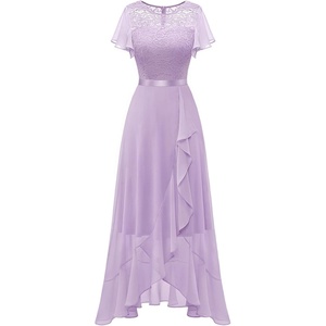 image:imageBeryLove Formal Dresses for Women 2026 Wedding Guest with Slit Cocktail Elegant Lace Long Prom DressLavender