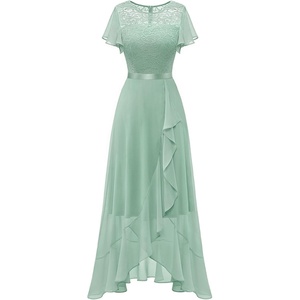 image:imageBeryLove Formal Dresses for Women 2026 Wedding Guest with Slit Cocktail Elegant Lace Long Prom DressLight Green