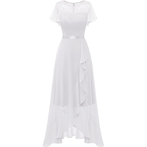 image:imageBeryLove Formal Dresses for Women 2026 Wedding Guest with Slit Cocktail Elegant Lace Long Prom DressWhite