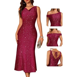 image:imageBeryLove Formal Sequin Prom Wedding Guest Cocktail Evening Bodycon DressesBrose Red