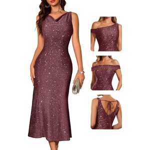 image:imageBeryLove Formal Sequin Prom Wedding Guest Cocktail Evening Bodycon DressesMaroon