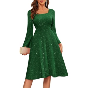 image:imageBeryLove Prom Dress for Teens Sequin Formal Party Dress with Flutter Short Sleeves for Wedding amp Cocktail Evening EventsLong Sleeve Darkgreen