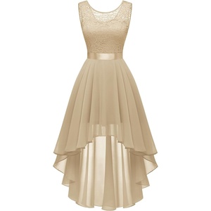 image:imageBeryLove Summer Wedding Guest Formal Cocktail Dresses Sequin Prom Party Lace High Low Bridesmaid Elegant DressChampagne