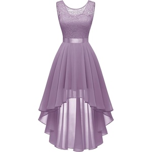 image:imageBeryLove Summer Wedding Guest Formal Cocktail Dresses Sequin Prom Party Lace High Low Bridesmaid Elegant DressPurple
