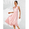 image:imageBeryLove Casual Midi Tank Dress Summer Ribbed Knit Pleated Dresses with PocketsPink