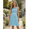 image:imageBeryLove Formal Cocktail Dresses Bridesmaid Wedding Guest Short Prom Dress Ruffle Hem Sleeveless Homecoming Lace GownsLight Blue