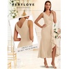 image:imageBeryLove Formal Wedding Guest Evening Midi Ruffle Dresses Prom Cocktail Party Mother of The Bride DressBeige