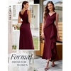 image:imageBeryLove Formal Wedding Guest Evening Midi Ruffle Dresses Prom Cocktail Party Mother of The Bride DressBurgundy