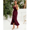 image:imageBeryLove Formal Wedding Guest Evening Midi Ruffle Dresses Prom Cocktail Party Mother of The Bride DressBurgundy