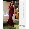 image:imageBeryLove Formal Wedding Guest Evening Midi Ruffle Dresses Prom Cocktail Party Mother of The Bride DressBurgundy