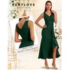 image:imageBeryLove Formal Wedding Guest Evening Midi Ruffle Dresses Prom Cocktail Party Mother of The Bride DressDarkgreen
