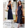 image:imageBeryLove Formal Wedding Guest Evening Midi Ruffle Dresses Prom Cocktail Party Mother of The Bride DressNavy