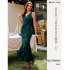 image:imageBeryLove Formal Wedding Guest Evening Midi Ruffle Dresses Prom Cocktail Party Mother of The Bride DressPeacock Green