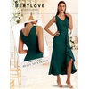 image:imageBeryLove Formal Wedding Guest Evening Midi Ruffle Dresses Prom Cocktail Party Mother of The Bride DressPeacock Green