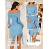 image:imageBeryLove Off Shoulder Sequin Formal Ruched Bodycon Glitter Club Night Out GownSky Blue