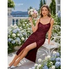 image:imageBeryLove Summer Sequin Cocktail Prom Wedding Guest Dresses Sparkly Party Evening Formal Spaghetti Strap DressBurgundy