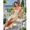 image:imageBeryLove Summer Sequin Cocktail Prom Wedding Guest Dresses Sparkly Party Evening Formal Spaghetti Strap DressChampagne
