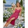 image:imageBeryLove Summer Sequin Cocktail Prom Wedding Guest Dresses Sparkly Party Evening Formal Spaghetti Strap DressMagenta