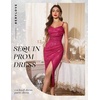 image:imageBeryLove Summer Sequin Cocktail Prom Wedding Guest Dresses Sparkly Party Evening Formal Spaghetti Strap DressMagenta