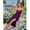 image:imageBeryLove Summer Sequin Cocktail Prom Wedding Guest Dresses Sparkly Party Evening Formal Spaghetti Strap DressPurple