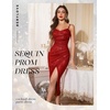 image:imageBeryLove Summer Sequin Cocktail Prom Wedding Guest Dresses Sparkly Party Evening Formal Spaghetti Strap DressRed