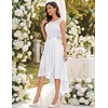 image:imageBeryLove Summer Wedding Guest Formal Cocktail Dresses Sequin Prom Party Lace High Low Bridesmaid Elegant DressWhite Sequin