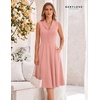 image:imageBeryLove Vintage 1950s Cocktail Dresses for Women Semi Formal Button Down ALine Tea Party DressBlush