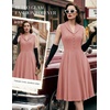 image:imageBeryLove Vintage 1950s Cocktail Dresses for Women Semi Formal Button Down ALine Tea Party DressBlush