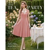image:imageBeryLove Vintage 1950s Cocktail Dresses for Women Semi Formal Button Down ALine Tea Party DressBlush
