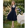 image:imageBeryLove Vintage 1950s Cocktail Dresses for Women Semi Formal Button Down ALine Tea Party DressNavy