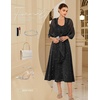 image:imageBeryLove Wedding Guest Dress Sequin Formal Party Prom Gowns Evening Two Piece Sparkly Cocktail DressesBlack