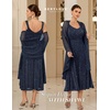 image:imageBeryLove Wedding Guest Dress Sequin Formal Party Prom Gowns Evening Two Piece Sparkly Cocktail DressesNavy