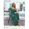 image:imageBeryLove Women Floral Casual Jumpsuit Summer Off The Shoulder Wide Leg Vacation Beach Jumpsuits with PocketsGreen