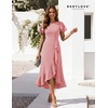 image:imageBeryLove Women Formal Party Dress Flutter Short Sleeve Wedding Cocktail Long Evening DressBlush