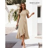 image:imageBeryLove Women Formal Party Dress Flutter Short Sleeve Wedding Cocktail Long Evening DressChampagne