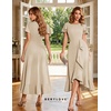 image:imageBeryLove Women Formal Party Dress Flutter Short Sleeve Wedding Cocktail Long Evening DressChampagne