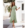 image:imageBeryLove Women Formal Party Dress Flutter Short Sleeve Wedding Cocktail Long Evening DressLight Green