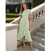 image:imageBeryLove Women Formal Party Dress Flutter Short Sleeve Wedding Cocktail Long Evening DressLight Green