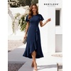image:imageBeryLove Women Formal Party Dress Flutter Short Sleeve Wedding Cocktail Long Evening DressNavy