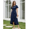 image:imageBeryLove Women Formal Party Dress Flutter Short Sleeve Wedding Cocktail Long Evening DressNavy