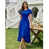 image:imageBeryLove Women Formal Party Dress Flutter Short Sleeve Wedding Cocktail Long Evening DressRoyal Blue