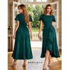 image:imageBeryLove Women Formal Party Dress Flutter Short Sleeve Wedding Cocktail Long Evening DressZgreen
