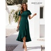 image:imageBeryLove Women Formal Party Dress Flutter Short Sleeve Wedding Cocktail Long Evening DressZgreen