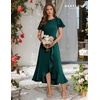 image:imageBeryLove Women Formal Party Dress Flutter Short Sleeve Wedding Cocktail Long Evening DressZgreen