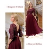 image:imageBeryLove Women Long Sleeve Formal Party Dress Lace Wedding Guest Maxi Dresses Elegant Cocktail Evening GownsBurgundy