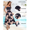 image:imageBeryLove Women Summer Floral Maxi Dress Casual Spaghetti Strap Beach Sun Dresses