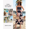 image:imageBeryLove Women Summer Floral Maxi Dress Casual Spaghetti Strap Beach Sun Dresses